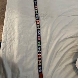 Smathers and Branson needlepoint bow tie belt